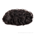 Wholesale 100% Human Hair Wig For Men Brazilian Virgin Cuticle Aligned Hair Lace Thin Skin Glue Men'S
